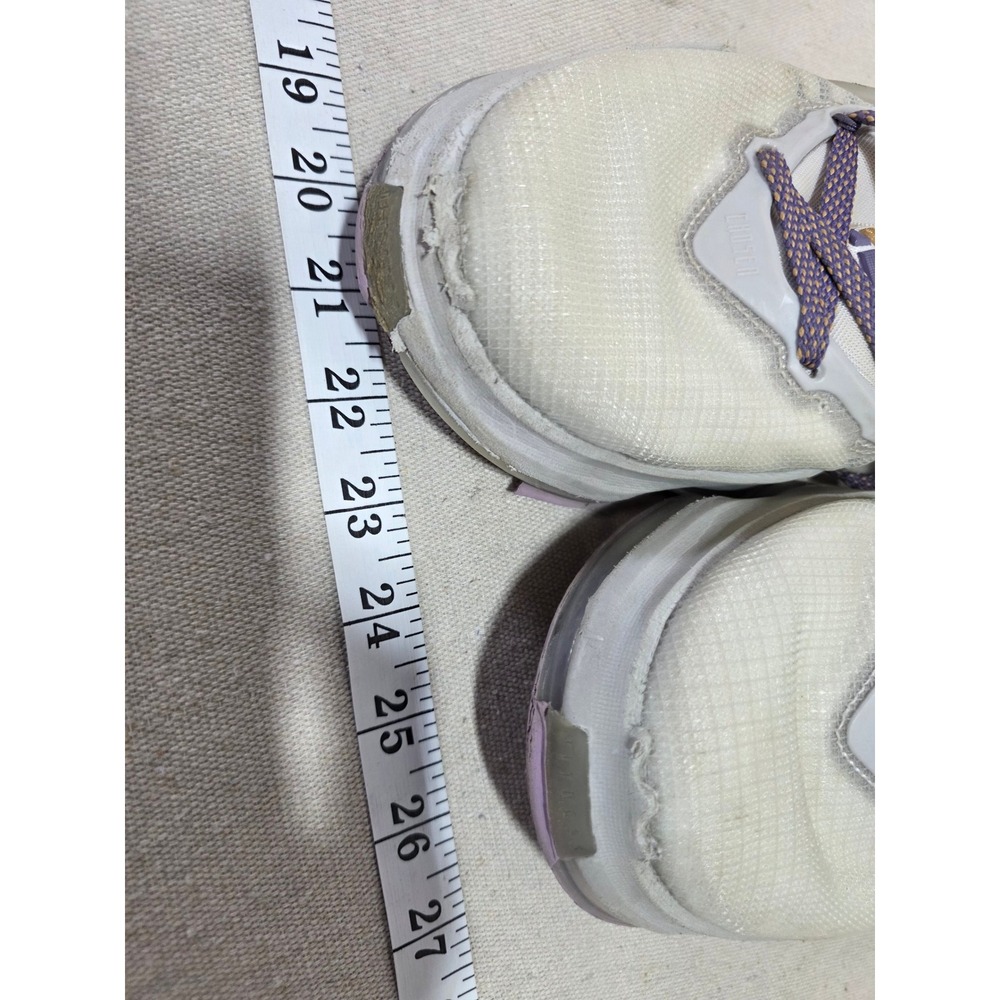 Nike LeBron 19 Low Pearl White Lilac CZ0203-004 Mens 11.5 Basketball Shoes - Picture 4 of 7